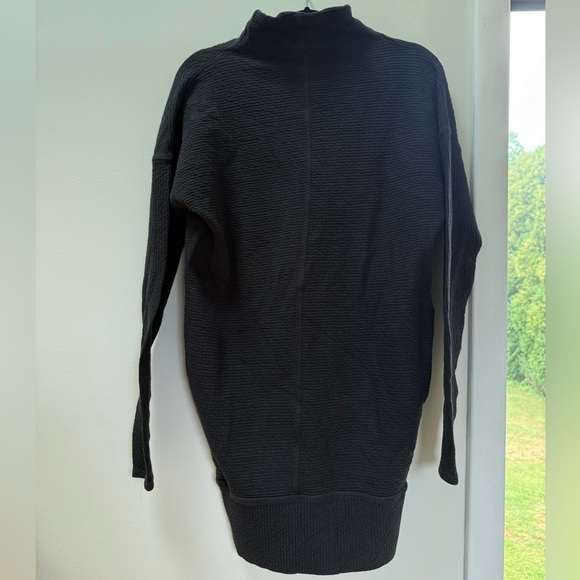 Lululemon Women’s Call for Cozy Pocket Mock Neck LS Sweater Dress Black Size 6 - Picture 5 of 8